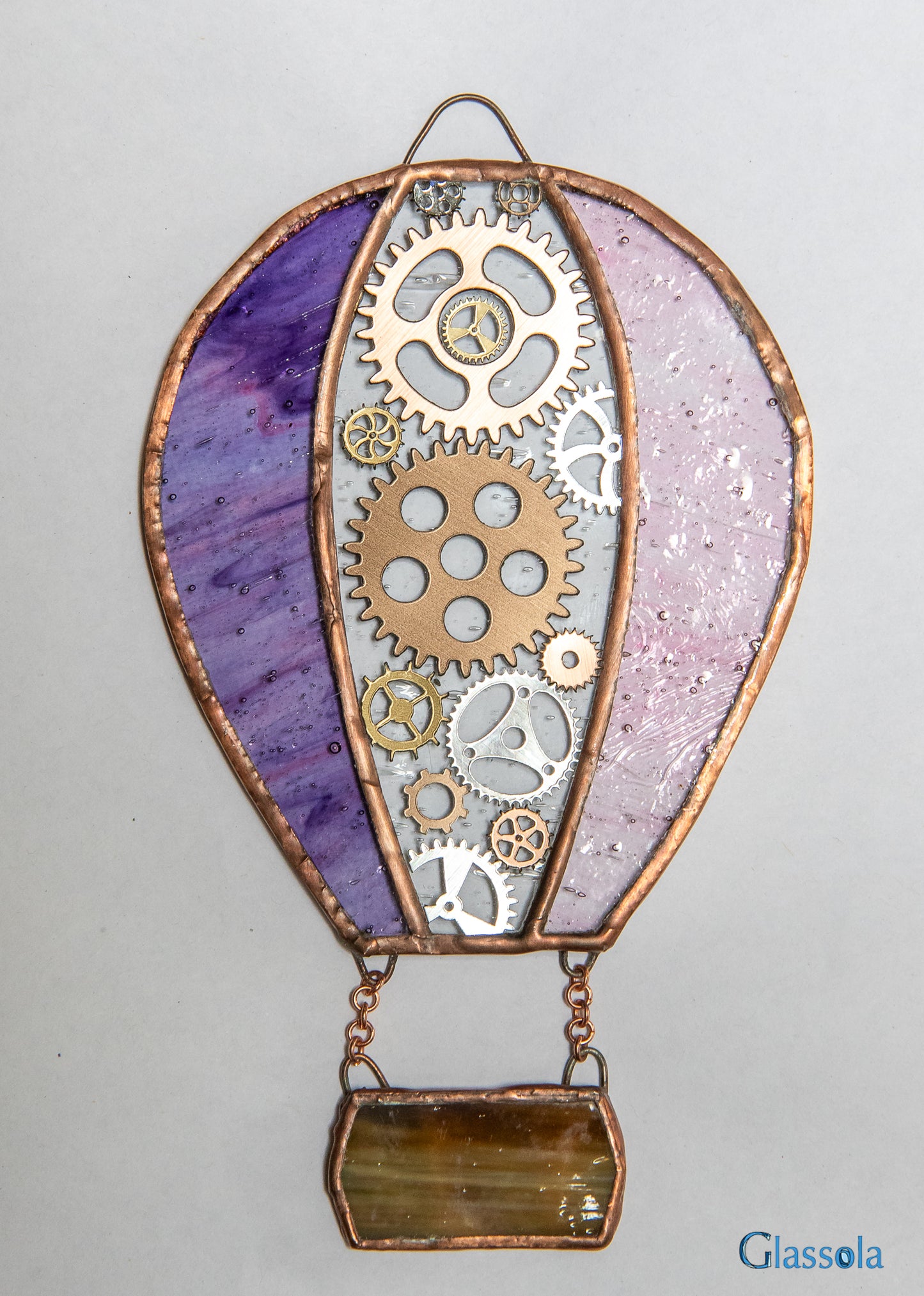Steampunk Hot Air Balloon Suncatcher