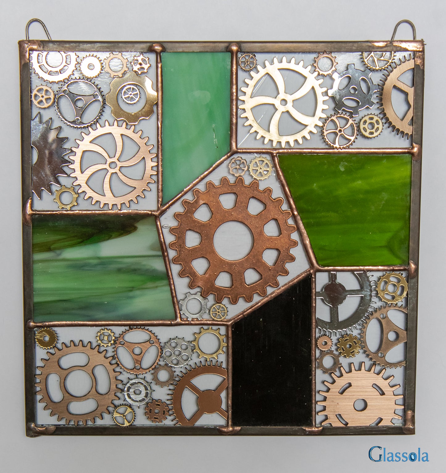 Steampunk Square Suncatcher POS