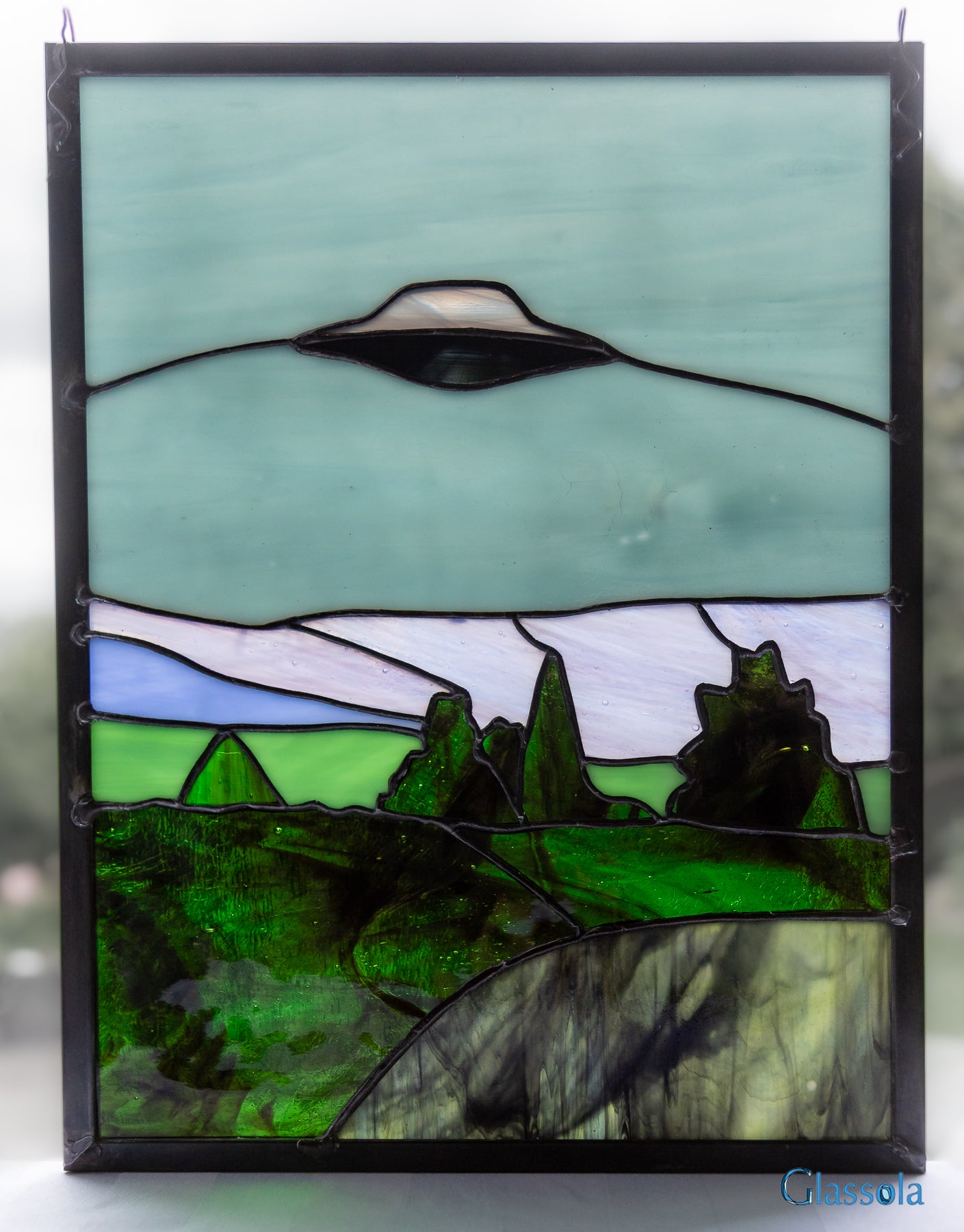 I Want to Believe - Stained Glass Panel