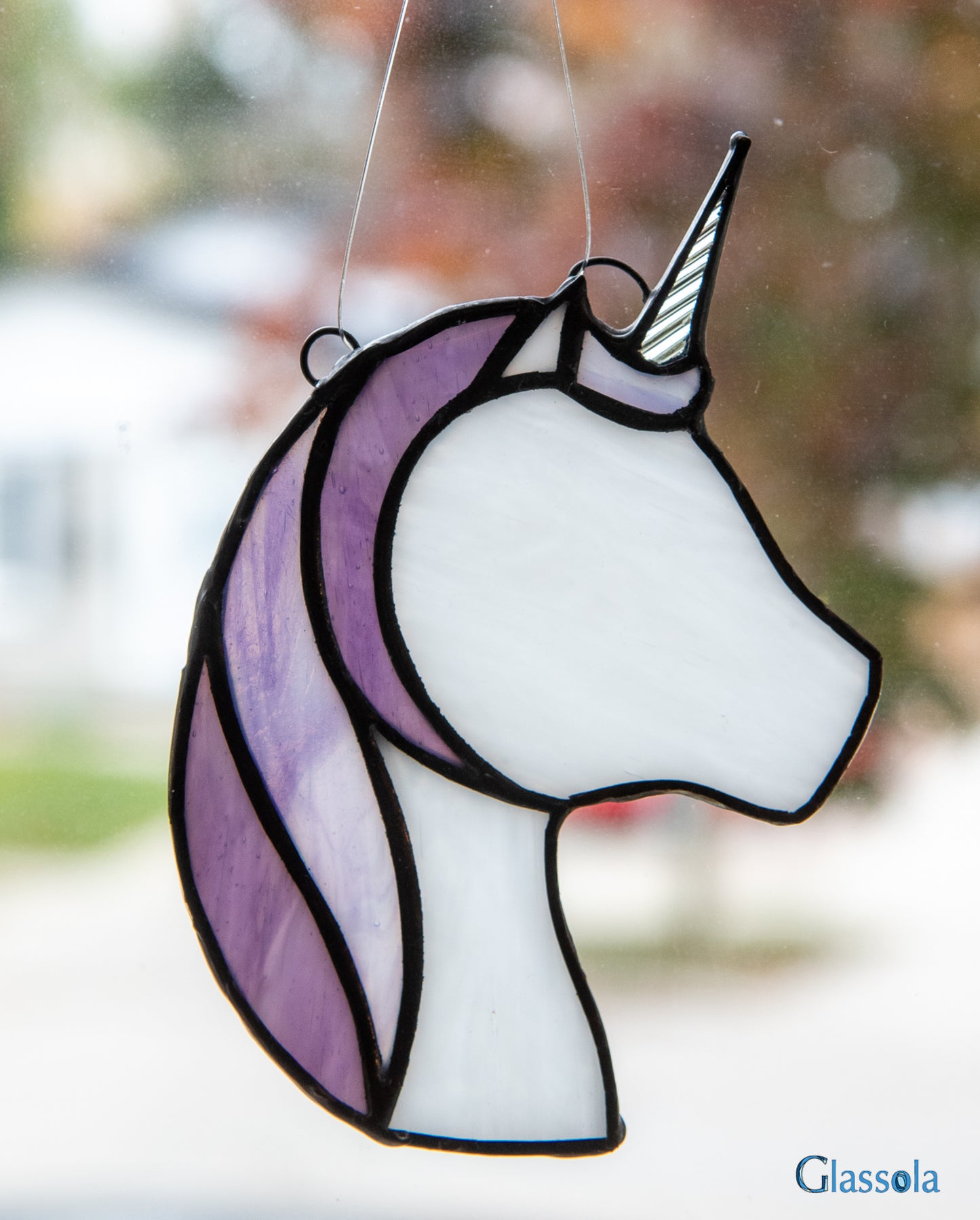 Purple Unicorn Suncatcher