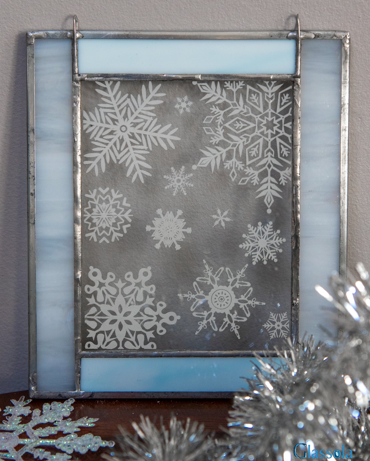 Engraved Snowflake suncatcher