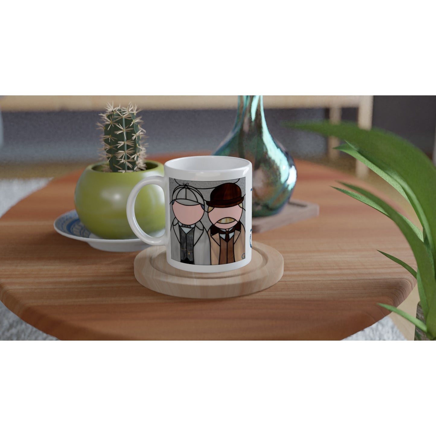 Sherlock Holmes & Doctor Watson 11oz Ceramic Mug