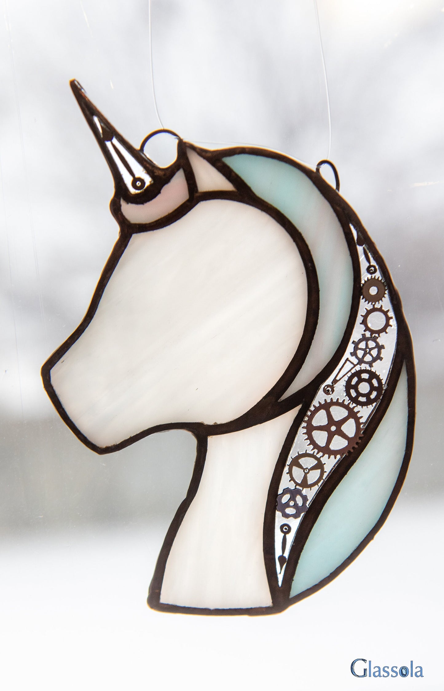 Clockwork Unicorn Suncatcher