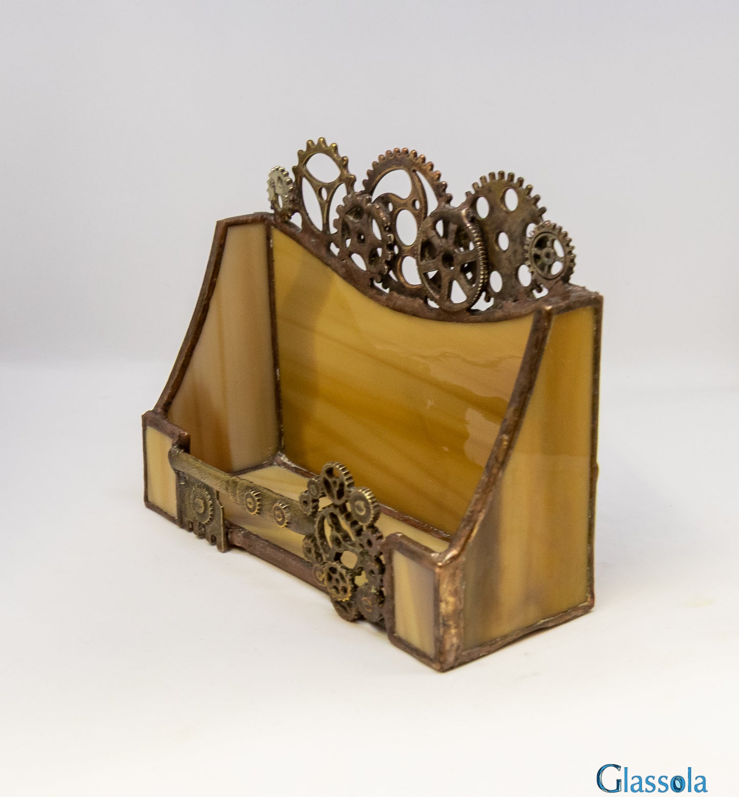 Steampunk Business Card Holder
