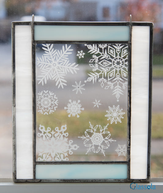Engraved Snowflake suncatcher