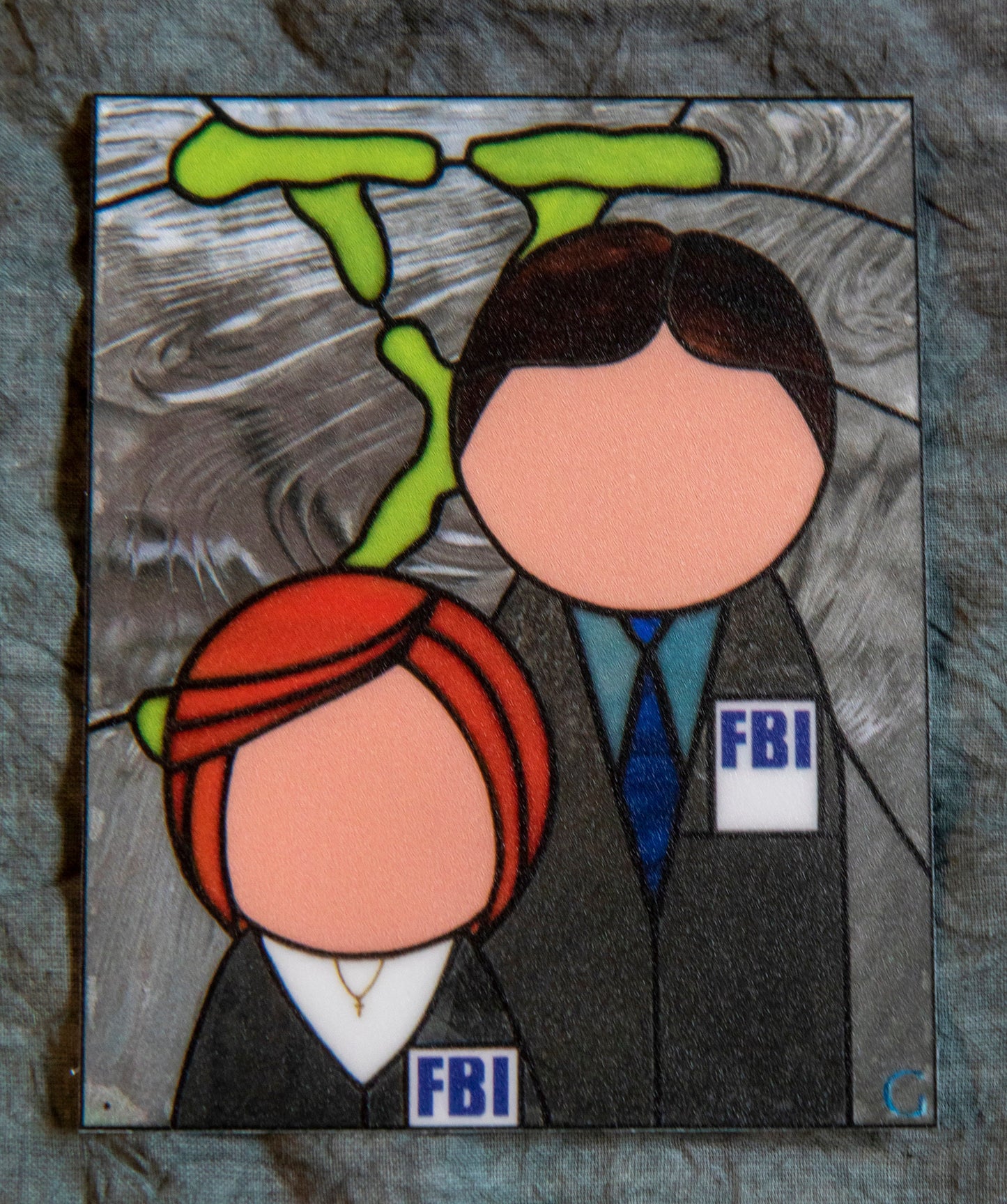 X-Files Stained Glass Window Cling